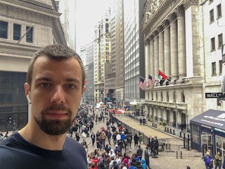 Trader Markus in Wall Street.