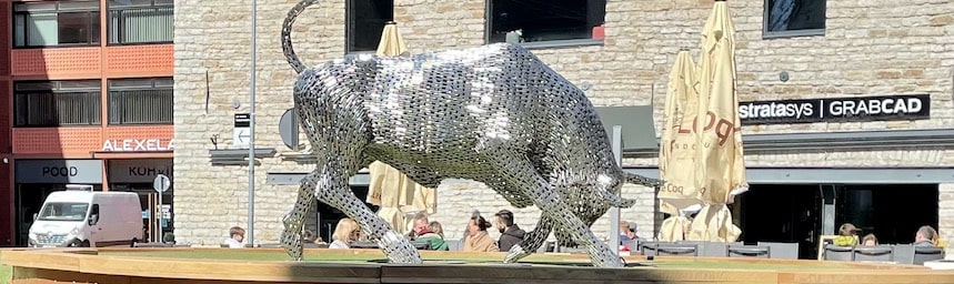 Bull in Tallinn Estonia